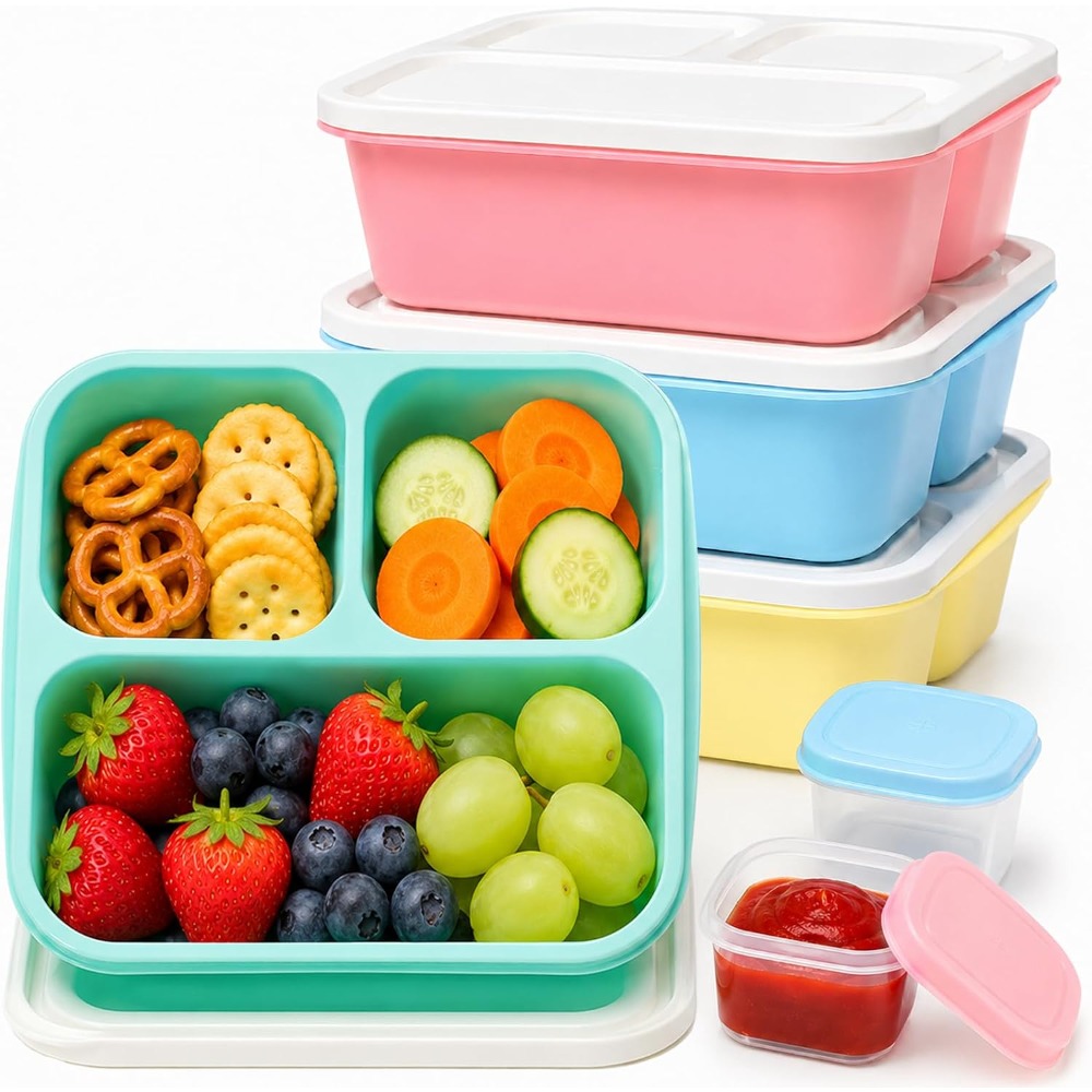 Meal Prep Healthy - Контейнеры для еды с 3 отделениями