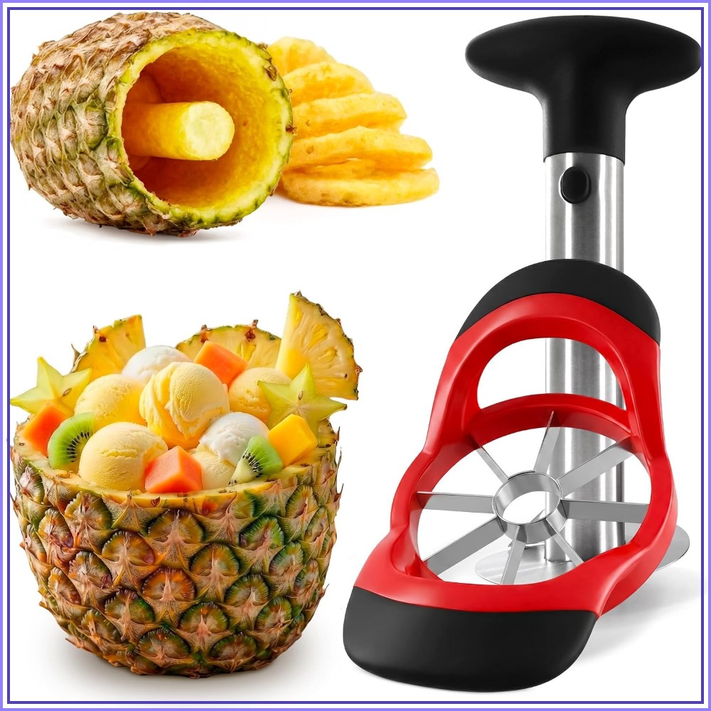 Pineapple Corer Slicer - Нож для нарезки ананасов из нержавеющей