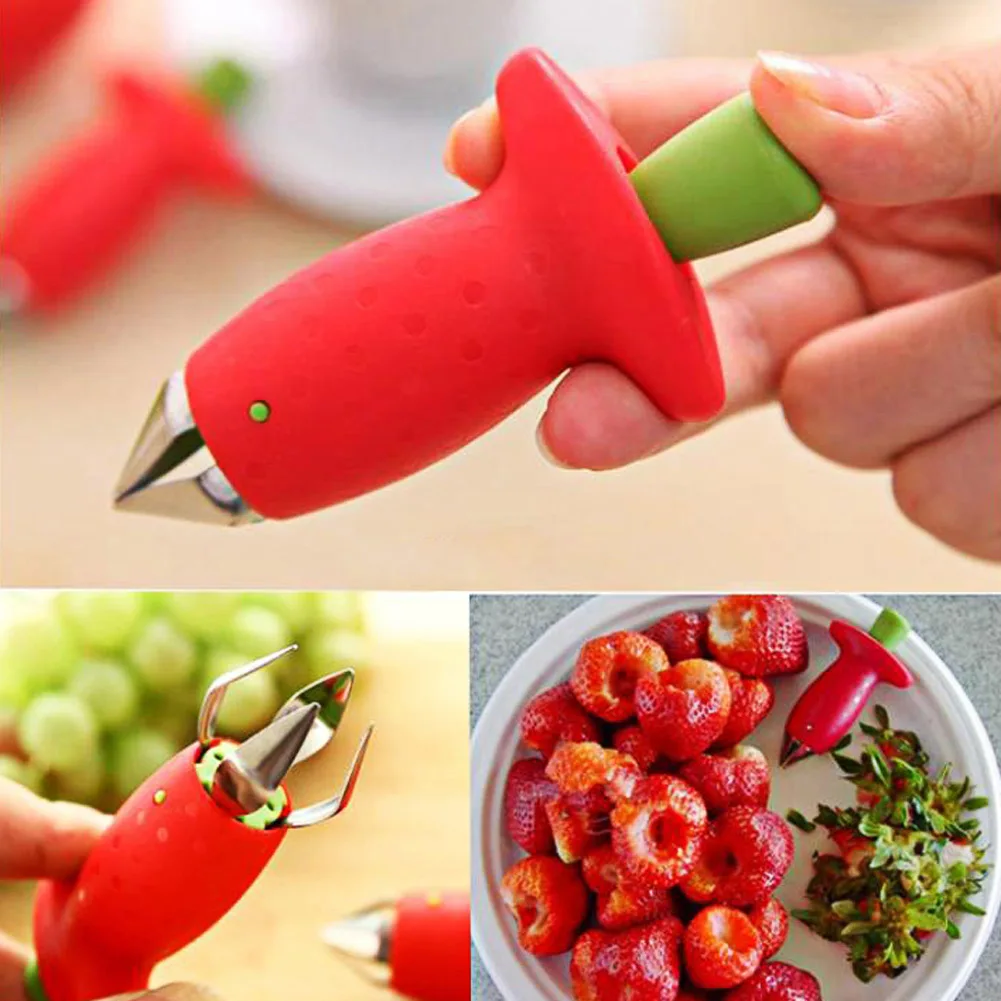Очистка клубники, кусачки для  – обзор и цена Pineapple Corer Slicer