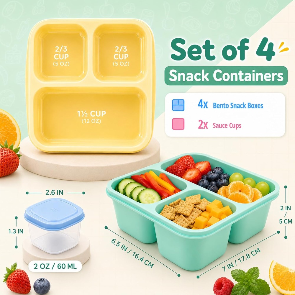 Контейнеры для еды с 3 отделен – обзор и цена Meal Prep Healthy