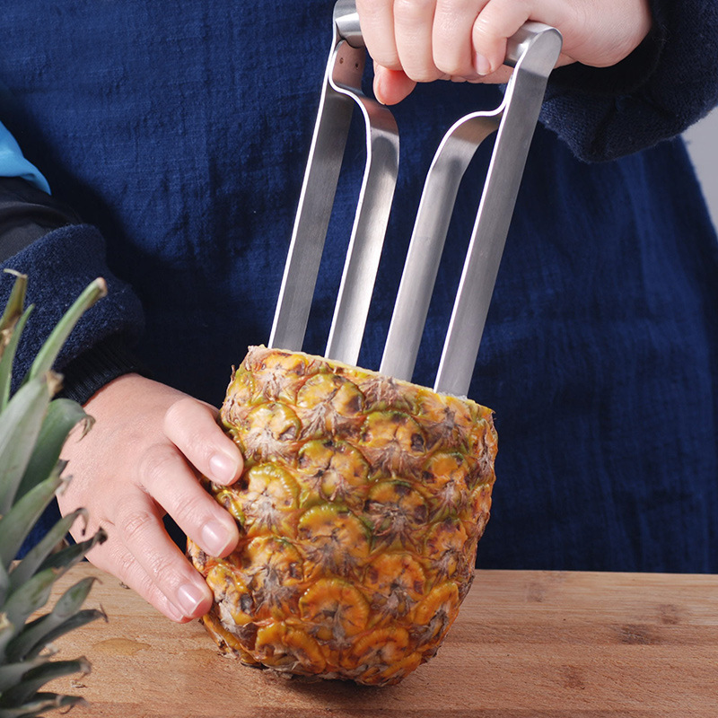 Нож-слайсер для ананасов из не – обзор и цена Pineapple Corer Slicer